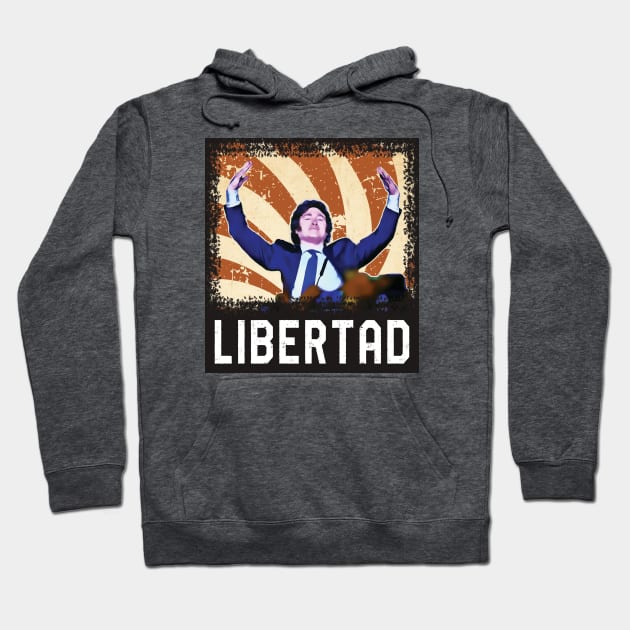 Javier Milei 2023 Hoodie by The Libertarian Frontier 